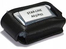 Чехол брелока StarLine A63/93 кожа, черн. — купить в магазине radar63.ru